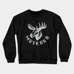 Muskoka - Moose (White) Crewneck Sweatshirt